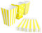 BangShou 60Stk Popcorn Tüten Candy Container Popcorn box Partytüten für Popcorn Salzstangen und Candybar (gelb)