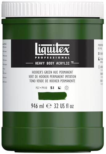 Liquitex Professional Heavy Body Acrylic Paint 473 ml | High Viscosity, Pigment Rich, Ideal for Impasto & Texture, Satin Finish, Permanent Color, Crisp Brush Strokes & Knife Marks