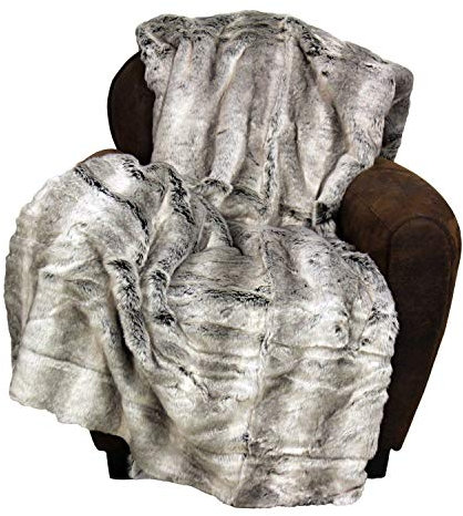 Living Dreams Fellimitat-Decke, 150 x 200 cm, Silber, Größe Plaids/Quilts:150 x 200 cm