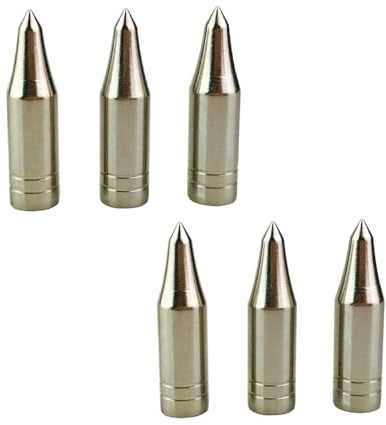 ZSHJG Bogenschießen Pfeilspitze Punkt Jagdspitzen Tipps Practice Boradheads Pfeil Feld Punkte Pfeilspitzen für ID 8mm für Bambus Holzpfeile