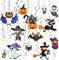 TAZEMAT 24 Stück Hängende Wirbel Dekoration Spiral Girlanden Halloween dekorative Karikatur Wirbel Deko Party Verzierung Hänge Ornament Festliche Party Zubehör