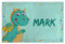 Drache Tischset Kinder mit Name. Flachs. Verschiedene Ausführungen. Drache