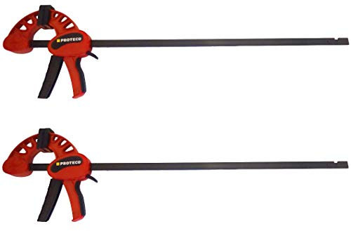 2 St. PROTECO Einhandzwinge 600/900 mm Profi 180 Kg Spannkraft Schnellspannzwinge Set Spannzwingen