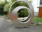 Zen Man 2St. Stainless Steel Gartenstecker Gartenskulptur Auge Gartenfigure Edelstahl Gartendeko 75 * 5,55 * 5cm Handarbeit 031510-1S,-2S
