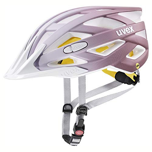 uvex i-vo cc MIPS - leichter Allround-Helm für Damen und Herren - MIPS-Sysytem - erweiterbar mit LED-Licht - white - rosé matt - 52-57 cm