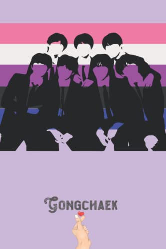 Kpop Notebook Journal: Kpop LGBTQ+ Genderfluid Theme Notebook Journal for Writing, College Ruled Size 6x9, 124 pages, Glossy Cover, Great Gift for Loved Ones