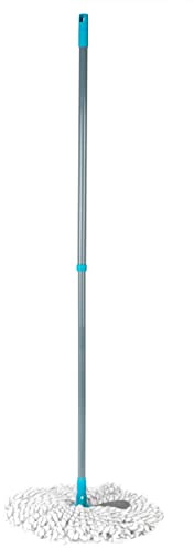 Beldray LA086099EU7 Deep Clean Scrub Mop and Refill Head, Super Absorbent, Non-Scratch Yarn, Extendable Handle from 70 to 120 cm, Includes Stain Eraser for Stubborn Marks, Microfibre Blue One Size