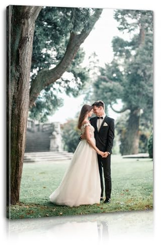 Custom Canvas Prints with Your Photos Framed Canvas Customized Wall Art Personalized Canvas Pictures for Pet/Family Gifts for Mom/Men/Women 16×20