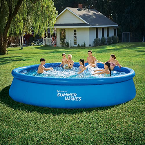 Summer Waves Fast Set Quick Up Piscina 457 x 84 cm, piscina familiar con bomba de filtro