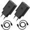 Motorola Chargers - Paquete de 2 Cargadores de Pared/Adaptador de Corriente Turbopower de 30 W con Cable USB-C a C de 1 M.