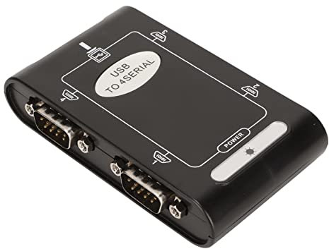 Adattatore da USB a Seriale, 4 Porte Com Riserva Schede per Porta Seriale Adattatore da USB a Alimentato Tramite USB Compatto per 10 8 7 per OS X