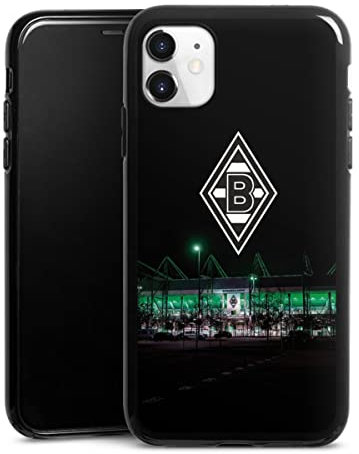 Silikon Hülle kompatibel mit Apple iPhone 11 Case schwarz Handyhülle Borussia Mönchengladbach Offizielles Lizenzprodukt Stadion