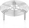QEPQ Griglia di Raffreddamento Rotonda, Griglia per Cottura a Vapore in Acciaio Inox, Cremagliera del Vapore della Cucina, Supporto per Cottura a Vapore, per Cucinare Il Cibo (20 x 7cm)