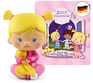 tonies Hörfiguren für Toniebox, Zoés Zauberschrank – Eule/Regenbogenrätsel/Schatz AHOI/Farbe Rosa, Hörspiel für Kinder ab 3 Jahren, Spielzeit ca. 46 Minuten