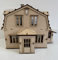 Plain blank Make your own MDF Dolls House Kit miniature doll house 1:24 scale, craft project, model making, childrens diy paint decorate