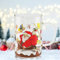 TSLBW Weihnachts Kaffeetassen aus Glas Lustige Weihnachts-Kaffeebecher Glas-Tee-/Kaffeetasse mit Griff für Latté Americano Cappuccino Teebeutel Getränk Espresso Cappuccino heiße Schokolade