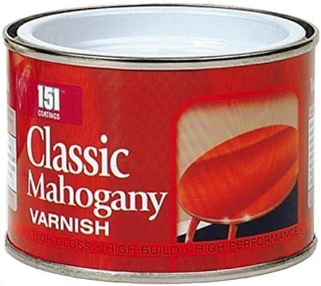 YSAMAX 1x 151 Coatings Mahogany Varnish Paint, Classic Reddish Brown Paint for Home DIY Wood Protector 180ml Tin (Pack of 1)