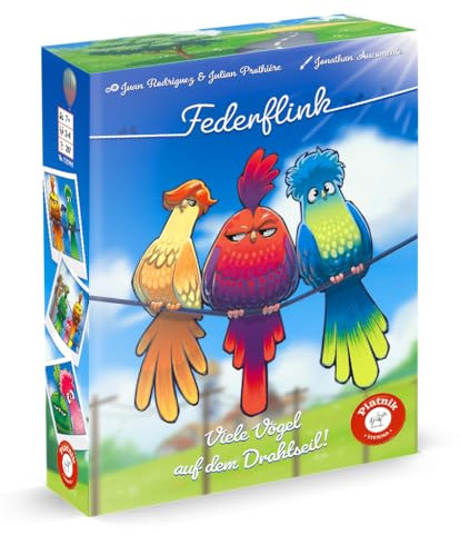 Piatnik FEDERFLINK - (Zu) Viele Vögel auf dem Drahtseil!