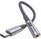 MOSWAG Conector para Auriculares USB C a 3.5 mm, Adaptador de Audio USB C a Aux Dongle Cable para Samsung Galaxy S22 S21 S20 Ultra S20+ Note 20 10 S10 S9 Plus, iPad Pro y más