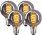 Edison Vintage Glühbirne E27, E27 LED Vintage Dimmbar 4W G80 Glühbirne E27 LED Warmweiss 2400K,LED Glühbirne E27 Vintage Ideal für Nostalgie und Retro Beleuchtung - Rauchgraues Glas - 4 Stück