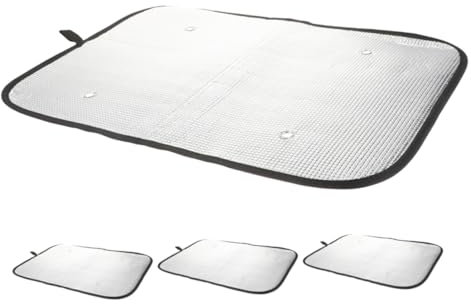 Anneome 4pezzi Ombra Per Finestrini Camper Teli Oscuranti Per Porta e Finestra Rv Protezione Solare e Termica Facile Installazione Con Ventose Per Avventure Camper