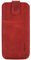 Suncase ECHT Ledertasche Leder Etui kompatibel mit AGM H6 Lite Hülle (mit Rückzugsfunktion und Magnetverschluss) in antik-rot