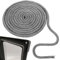 1 Pieza Junta Chimenea Cordon Chimenea Junta Refractaria Junta Estufa Leña Cordón Chimenea 14mm x 3m Cuerda Fibra de Vidrio Junta para Chimenea y Estufa para Chimenea (Negro)