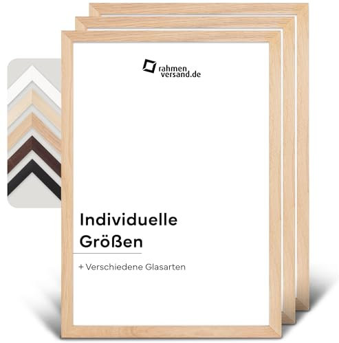 PANORAHMA BILDERRAHMEN Bilderrahmen 20x30 cm Holz Eiche Natur 3er Set/Bilder Rahmen zum Aufhängen/Holzrahmen/Fotorahmen/Bilderrahmen zum aufhängen