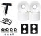 Trisoye 80A Skateboard- mit Lagern Longboard PU- Cruiser- Street Upgrade, Weiß