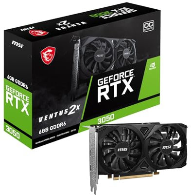 MSI GeForce RTX 3050 VENTUS 2X E 6G OC Graphics Card VD8926