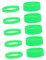 JEWEDECO 10pcs Heat Resistant Silicone Band Sublimation Tumbler Tape High Temperature Tape Heat Press Sublimation