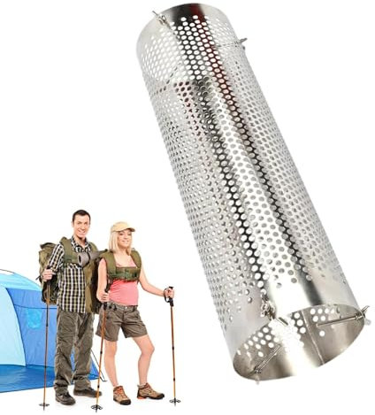 Campingzeltschild – Kaminrohrschutz, Edelstahlabdeckung | Campingkocher Rohr Entlüftungszelt, Herd Schornstein Funkenfänger Camp, Schrauben Holzrohr Encamp Zubehör für Outdoor