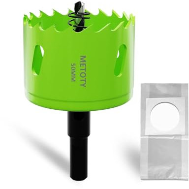 METOTY Bi-Metall-Lochsäge 50mm，für Hart und Weichholz, furniertes Holz