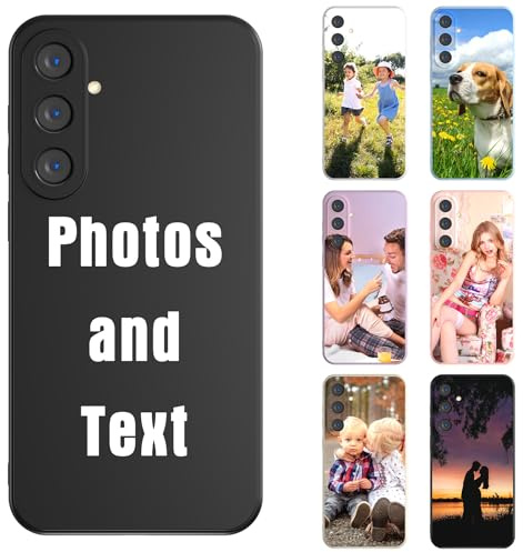 CHABDA Personalisierte Handyhülle mit Bild Foto Text für Samsung Galaxy A16 4G/5G Selbst gestalten für individuelle TPU Hülle mit Eigenem Foto Bild Text Selbst Gestalten Custom Case Mehrfarbig