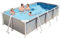 Easnuroz Piscina De Acero 300cm Acero Pro Rectángulo Piscina Elevada Estudiantes Piscina Desmontable Estudiantes Y Adultos Piscina Grande Piscina para Niños Piscina Elevada