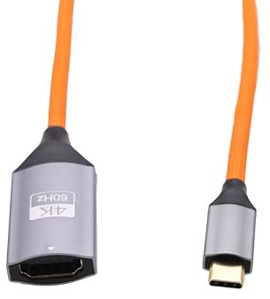 ZBLZGP Cavo da USB C femmina a HDMI femmina, per fotocamera Blackmagic Pocket Cinema 4K, Panasonic Lumix S1H, SmallHD Cine 7 Monitor, 0,9 m, costruzione resistente