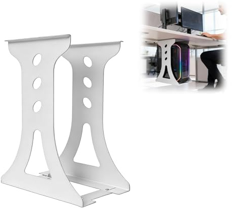 Umllpet PC Halterung Unter Schreibtisch, PC Wandhalterung, bis zu 30 kg Tragfähigkeit, Heavy Duty Computergehäuse, Universell und Stabil, Anpassbare Tower Halterung für Computergehäuse