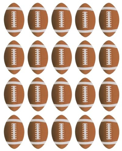 Muteitt 20 American-Football-Aufkleber, Wasserfeste -Aufkleber, Aufkleber Für Sportpartys, Sportgeschenke Für Kinder, Jugendliche Und Erwachsene, Sportpartyzubehör