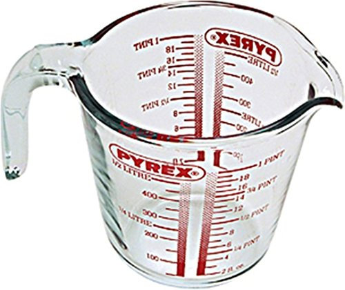 3x Pyrex Glass Measuring Jug, 0.5L