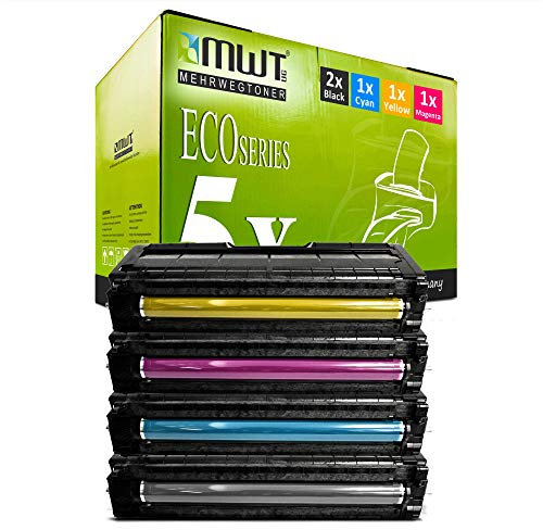 Mehrwegtoner 5X MWT Toner kompatibel für Ricoh SP C 250 sf SFw e DN ersetzt 407545 407543 407544 407546