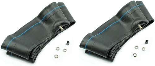 BISOMO SET 2x Schlauch 2 1/4 x 16 Zoll 2.25 x 16 Zoll für Simson SL1, Moped Anhänger, Mofa, TR4 AV Autoventil gerade