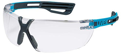 Uvex X-Fit Pro Schutzbrille - Transparente Arbeitsbrille - Blau-Schwarz