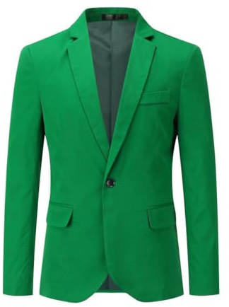 Allthemen Mens Casual 1 Button Suit Blazer Solid Color | Mens Slim Fit Single Breasted Suit Jacket Mens LIghtweight Business Formal Blazer Smart Sport Casual Suit Coat for Wedding