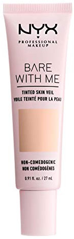 NYX Professional Makeup Bare With Me Tinted Skin Veil, BB-Creme, Feuchtigkeitsspendendes Aloe- und Gurkenextrakt, Von Hautpflege inspiriert, Leichte Abdeckung, Farbton: Pale Light