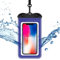 Oubala® P1 - Bleu Marine - Pochette étanche smartphones certifiée IPX8 fournie avec tour de cou et brassard élastique - compatible téléphones <7,0 et petits accessoires - idéal plage, montagne, sport