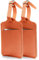 flintronic Étiquettes de Bagage, 2PCS Étiquettes d'identification de Valise, Étiquettes d'étiquette de Sac à Main, Étiquettes de Valise de Bagage, pour Prévenir la Perte des Sacs et Valises - Orange