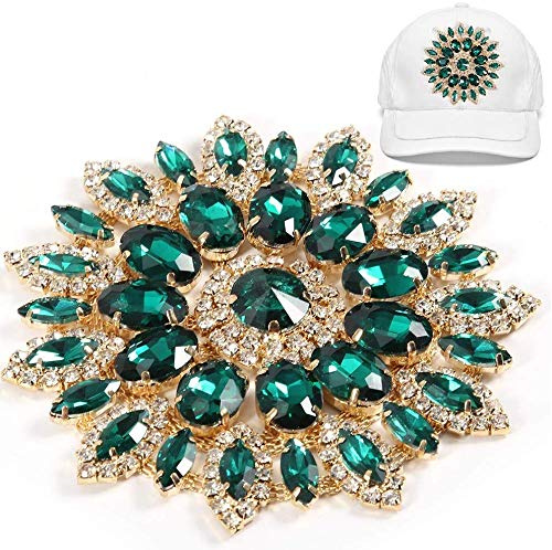 Kristall Glas Strass Dekoration Schuhclips Blume Kristall Vintage Kristall Strass Brosche für DIY Haardekoration