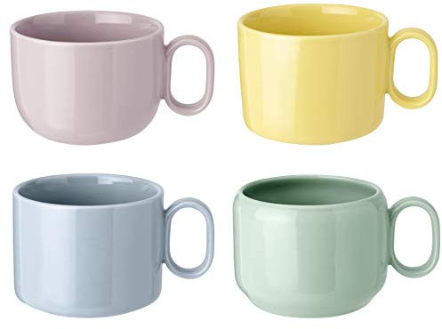 RIG-TIG MIX'N'MATCH mugs, 4 pcs. - blue, yellow, pink, green
