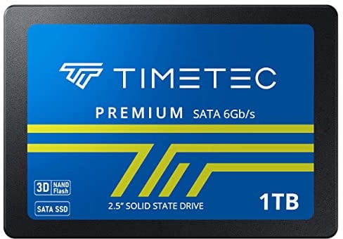 Timetec SSD 3D NAND SATA III Cache Performance Boost Internal Solid State Drive for PC Computer Laptop and Desktop (2.5 Inch TLC, 1TB)
