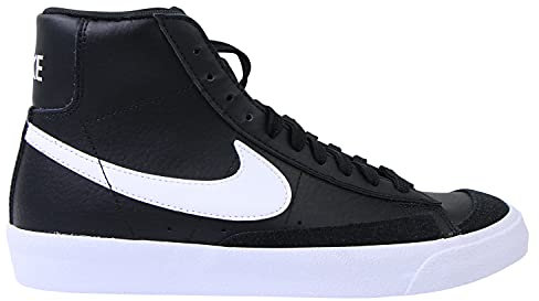 Nike Blazer Mid '77 Suede (Gs) Chaussures de gymnastique unisexe pour enfant, Noir Black White Team Orange, 38 EU
